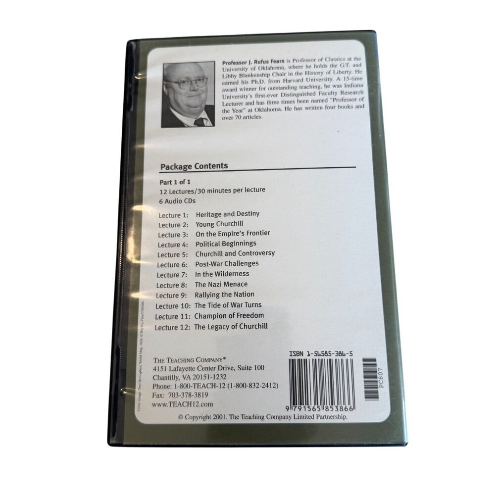 Great Courses Churchill CDs Guidebook Rufus Fears British Modern History WWII - Picture 2 of 3